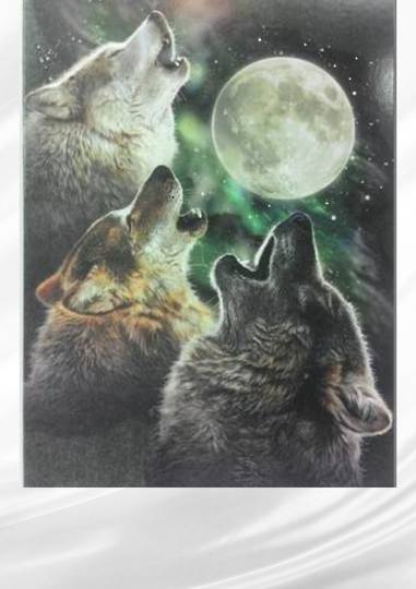 Wolves Howling Card and Envelope